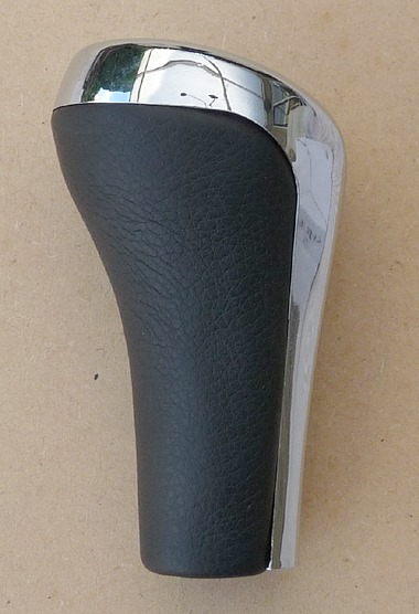 versnellingspook BMW chroom/leder, 5-versn. , aftermarket product